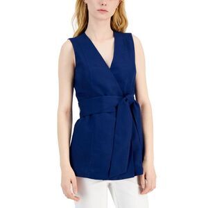 Alfani Sleeveless Tie Front Top
